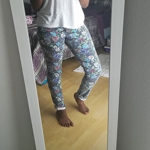 Almost Famous Floral Jeans